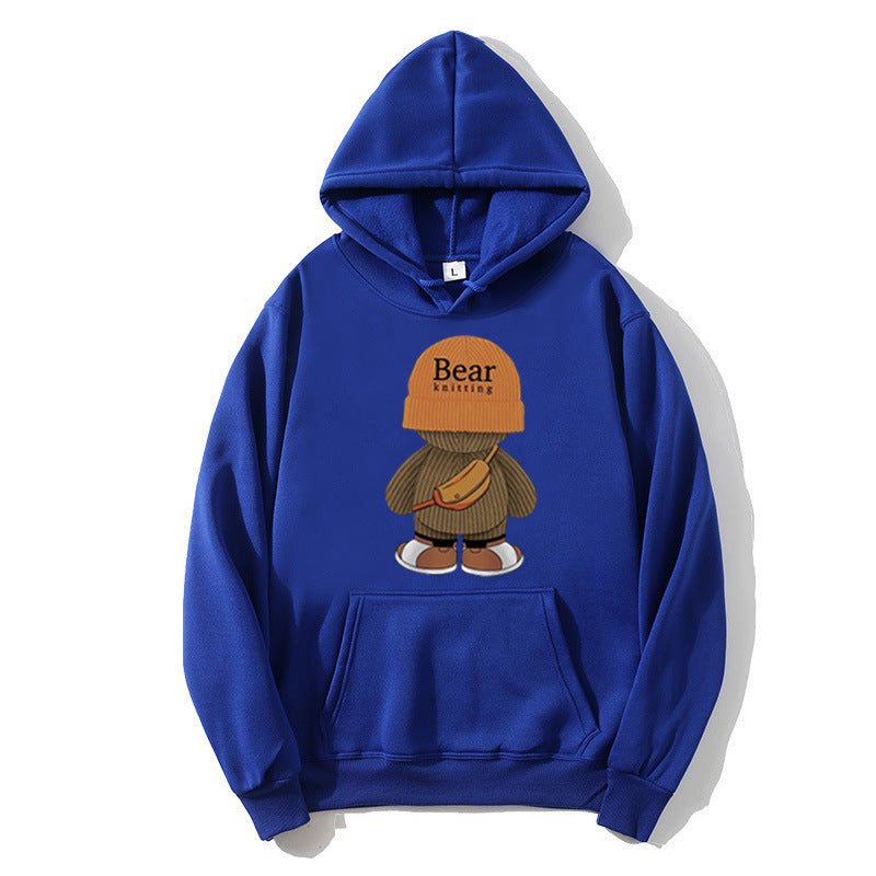 Women's hoodie with playful bear design and high-quality fleece Lisslune