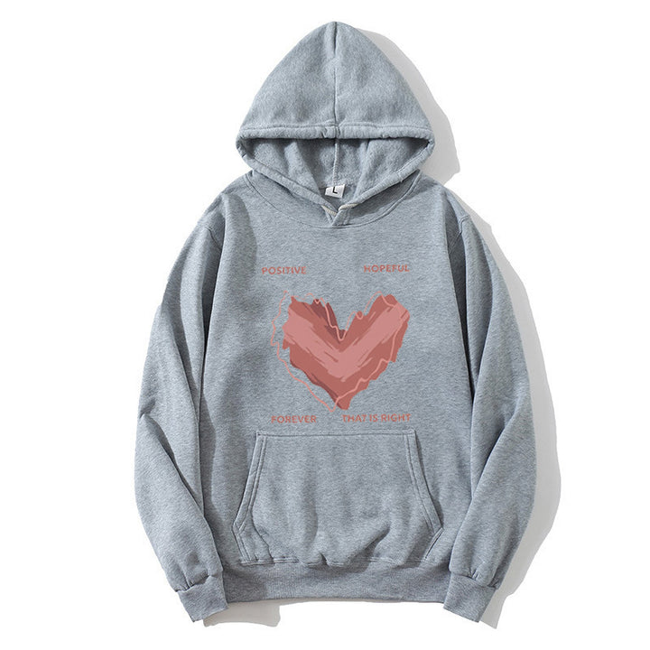 Women's hoodie with inspiring heart motif Lisslune