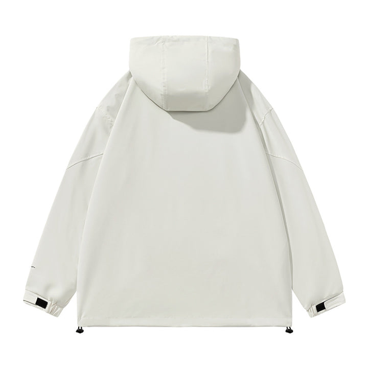 Men's Practical Weather Jacket with Adjustable Hood Design Lisslune