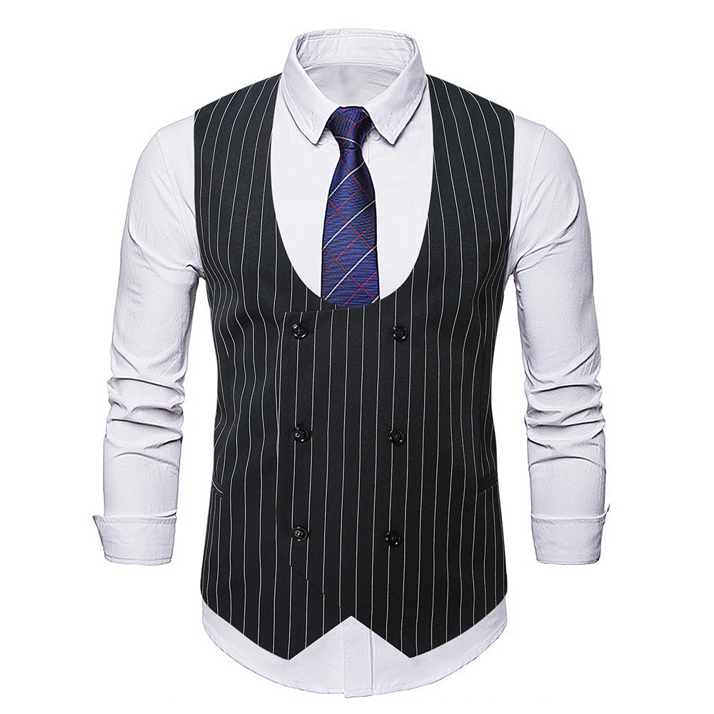 Men's elegant vest with striped design Lisslune
