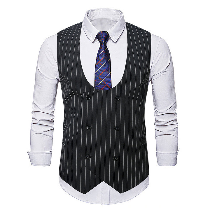 Men's elegant vest with striped design Lisslune