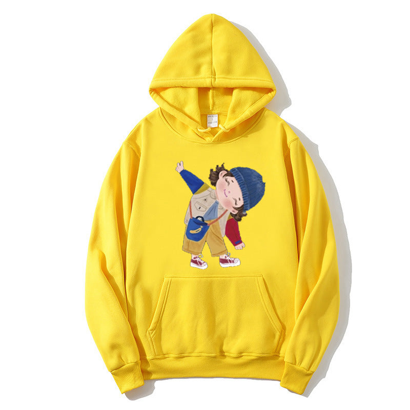 Ladies hoodie with playful children's design Lisslune