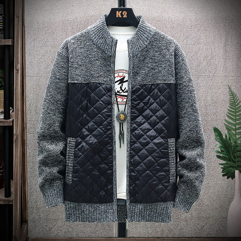 Men's quilted casual jacket with structured sleeves Lisslune
