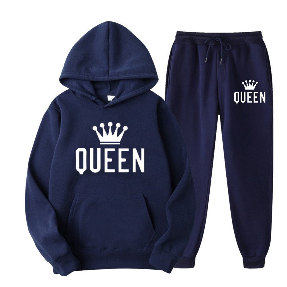 Women’s tracksuit with stylish crown design and loose fit Lisslune