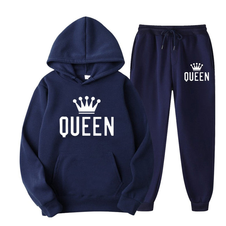 Women’s tracksuit with stylish crown design and loose fit Lisslune