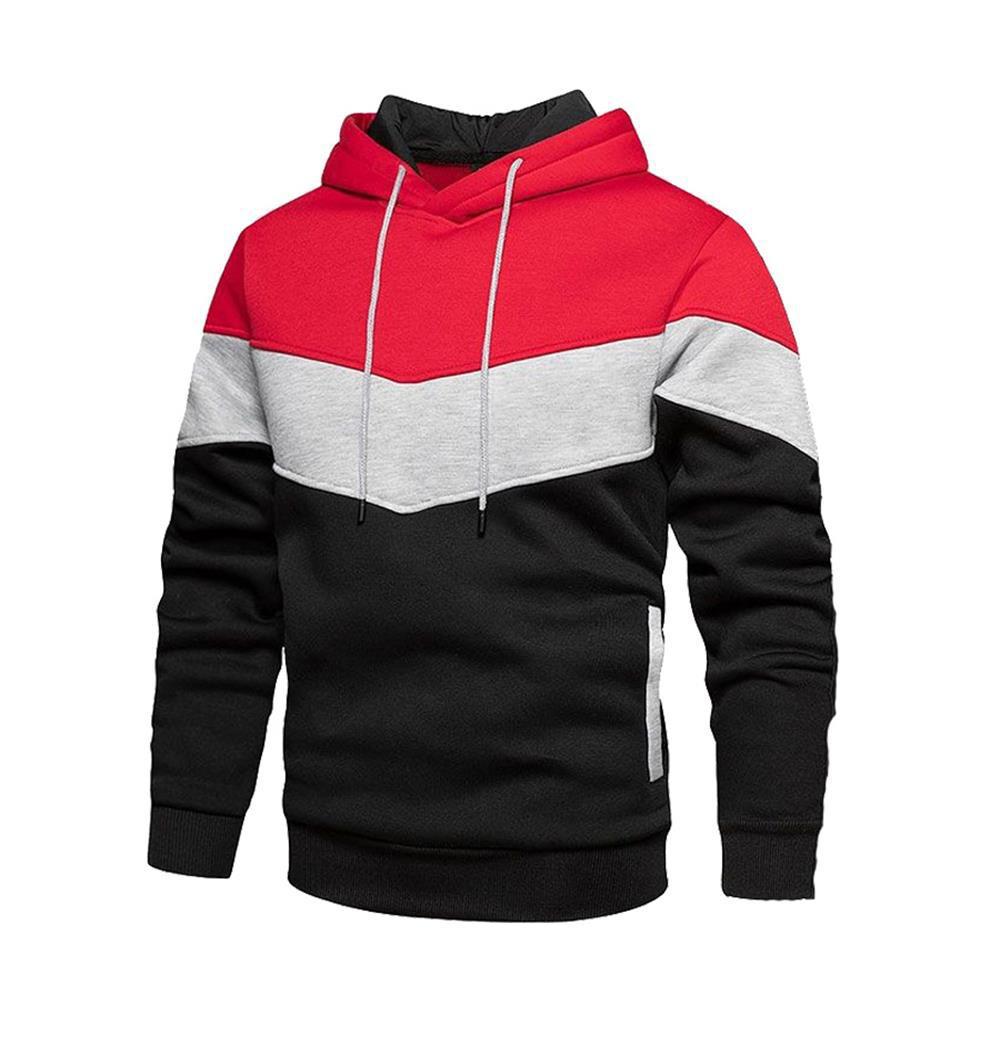 Men's Stylish Hoodie with Innovative Color Block Design Lisslune