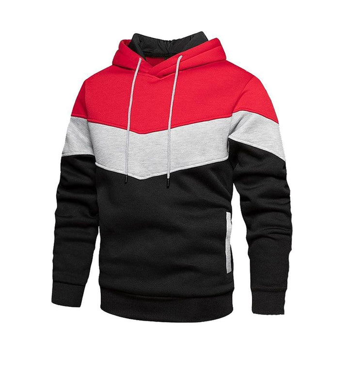 Men's Stylish Hoodie with Innovative Color Block Design Lisslune