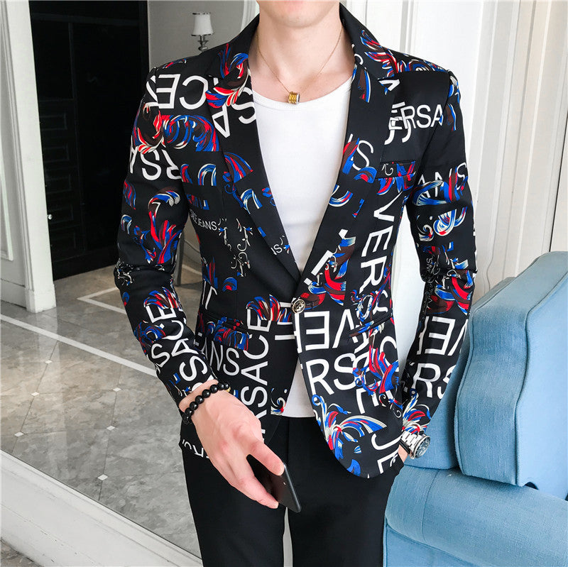 Men's fashionable blazer with elegant pattern Lisslune