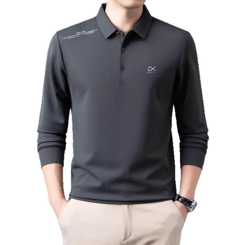 Men's functional polo shirt with lightweight breathable fabric Lisslune