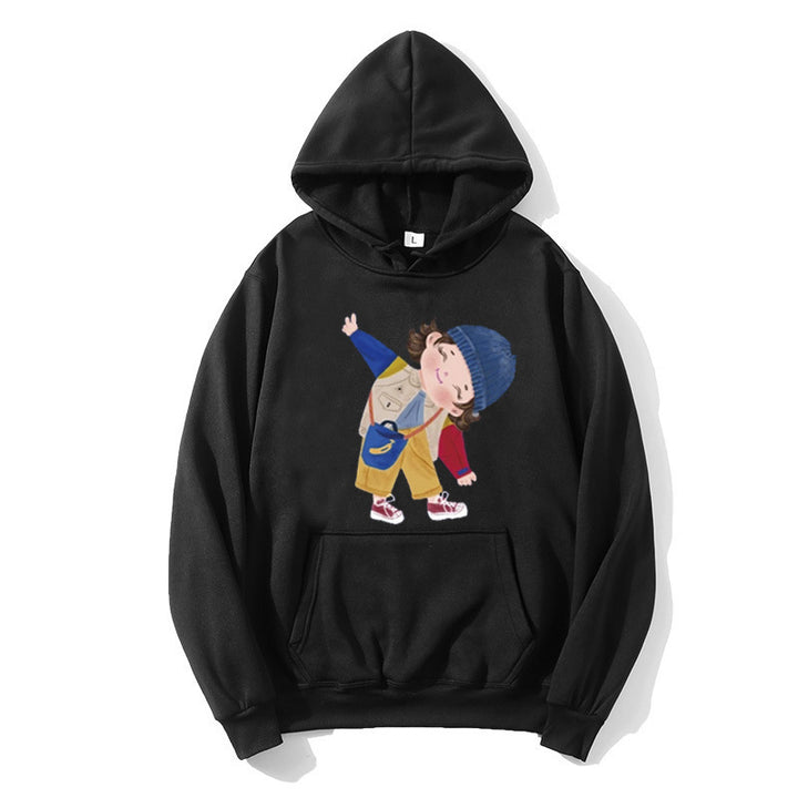 Ladies hoodie with playful children's design Lisslune