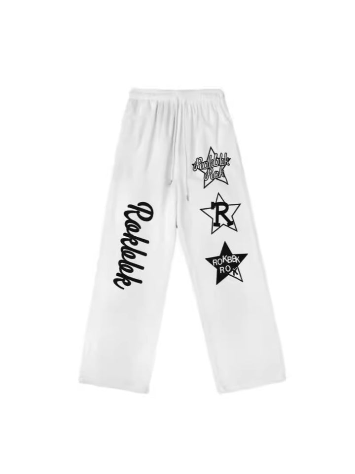 Women Chic Leisure Pants with Eye-Catching Graphics Lisslune