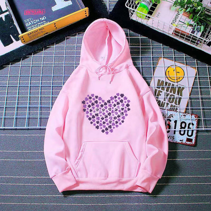 Women's hoodie with floral heart design Lisslune