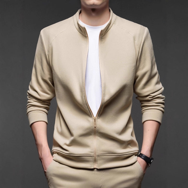 Men's sporty zip sweater with breathable material Lisslune