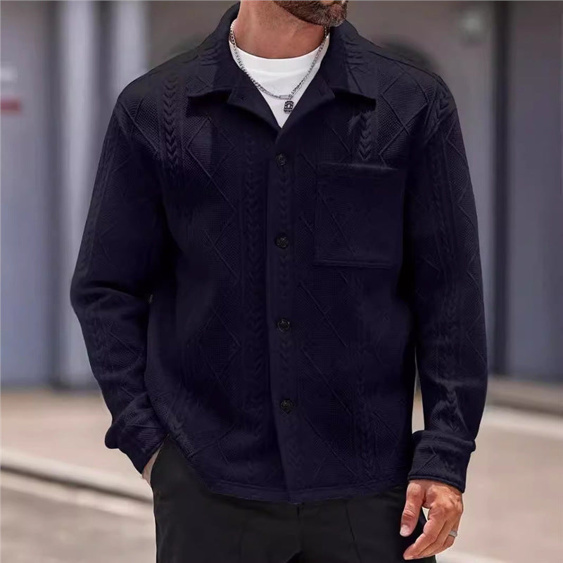 Men's textured leisure jacket Lisslune