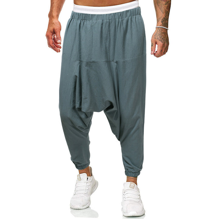 Men's casual and comfortable harem pants made of breathable cotton Lisslune