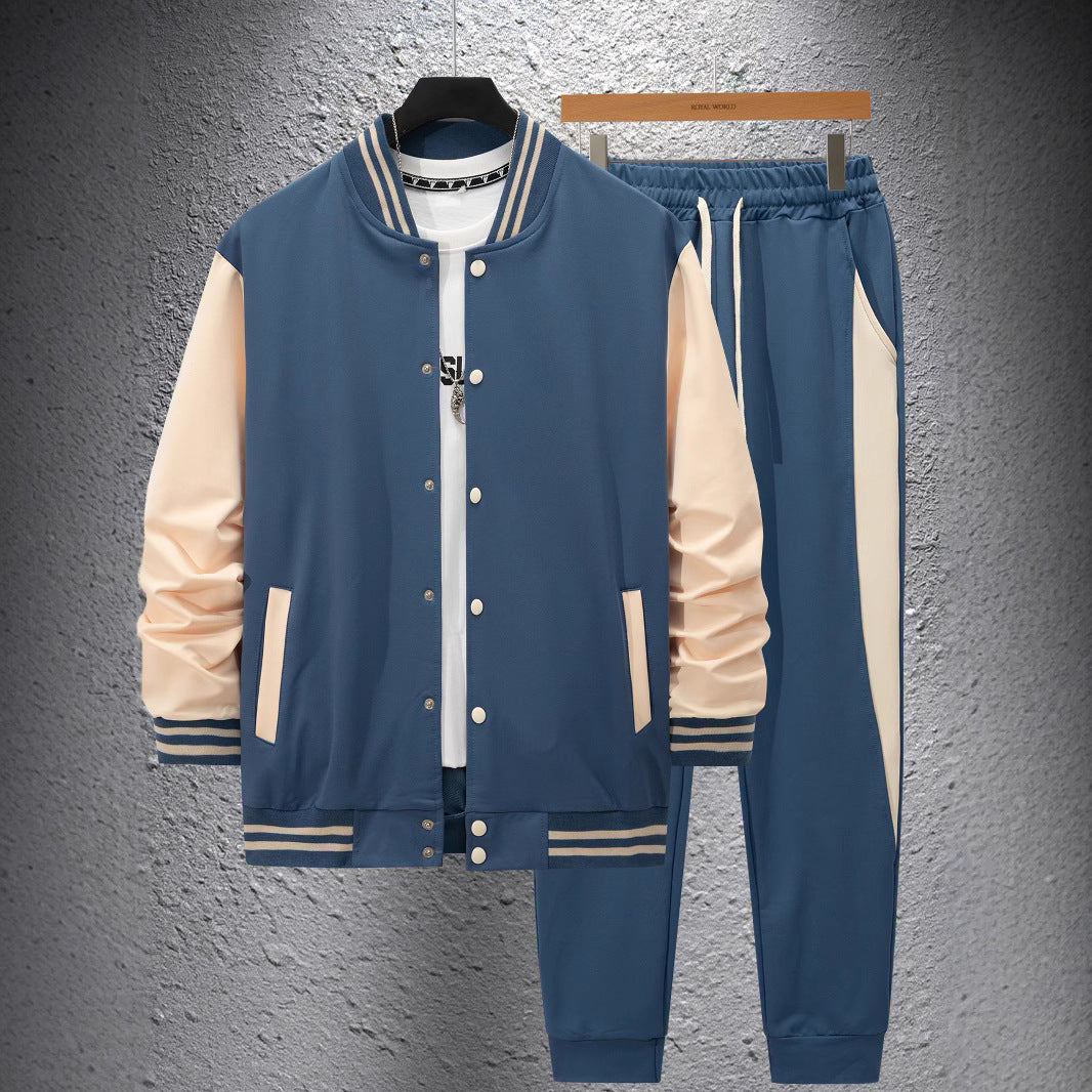 Men's sporty tracksuit set with striped details Lisslune
