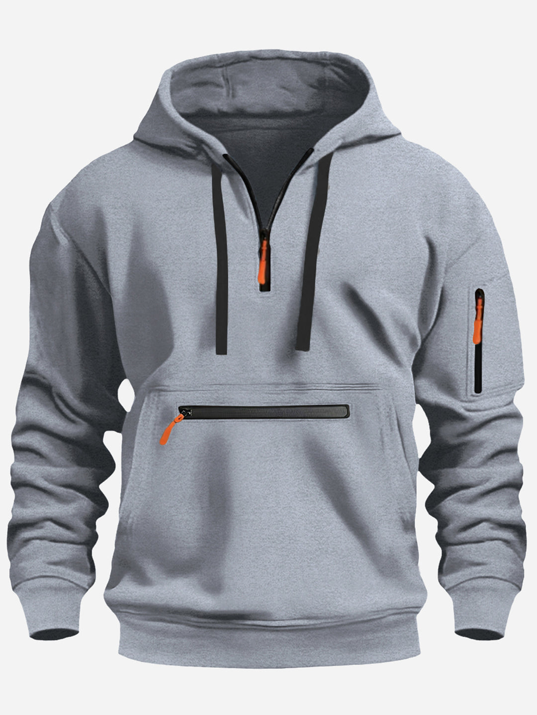 Men's stylish hoodie with practical zippered pockets Lisslune
