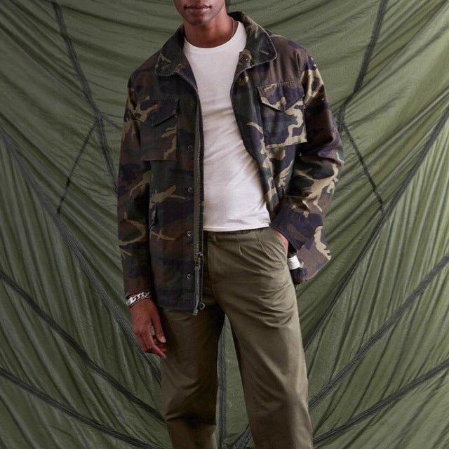 Men's functional leisure jacket with large pocket options and modern collar Lisslune