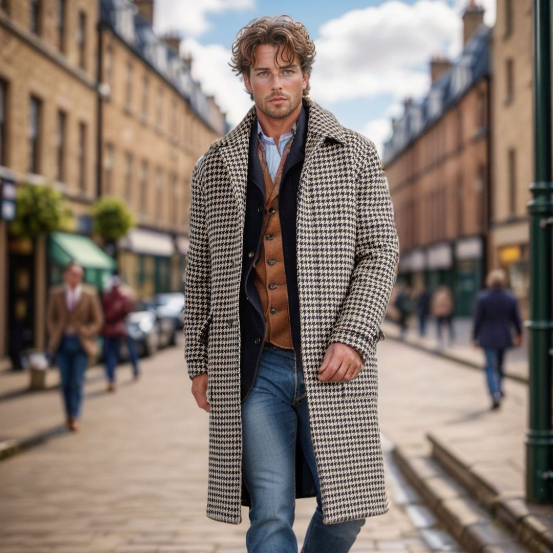 Men's classic wool coat Lisslune