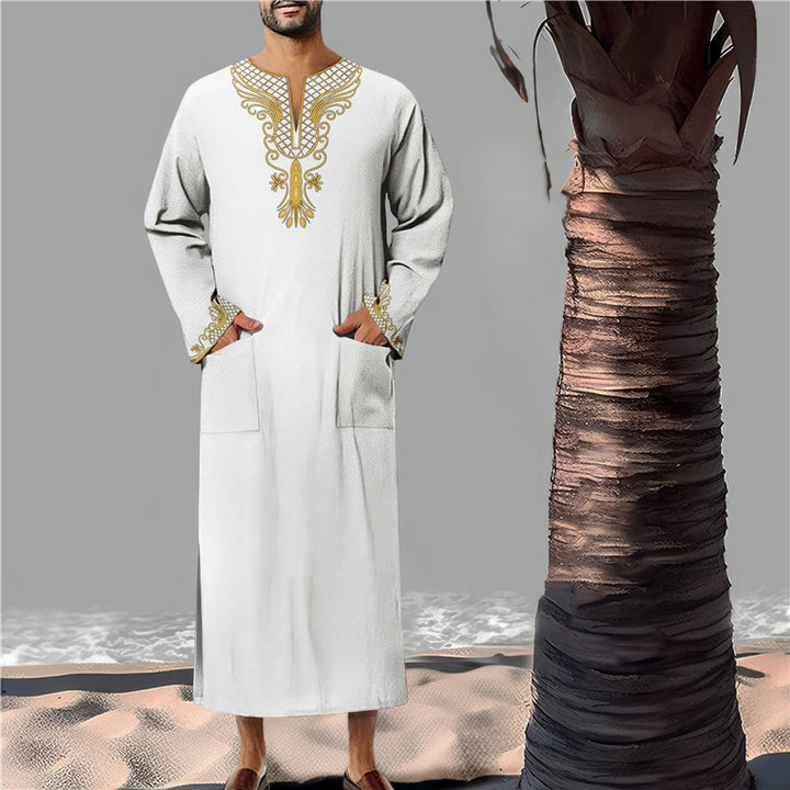 Men's Kaftan with intricate embroidery Lisslune