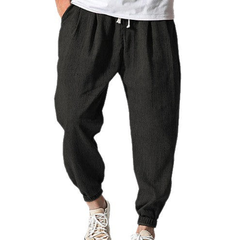 Men's comfortable leisure and sports pants with elastic waistband Lisslune