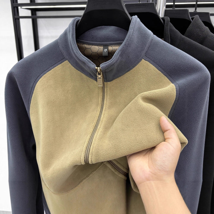 Men's leisure jacket with removable fleece lining Lisslune