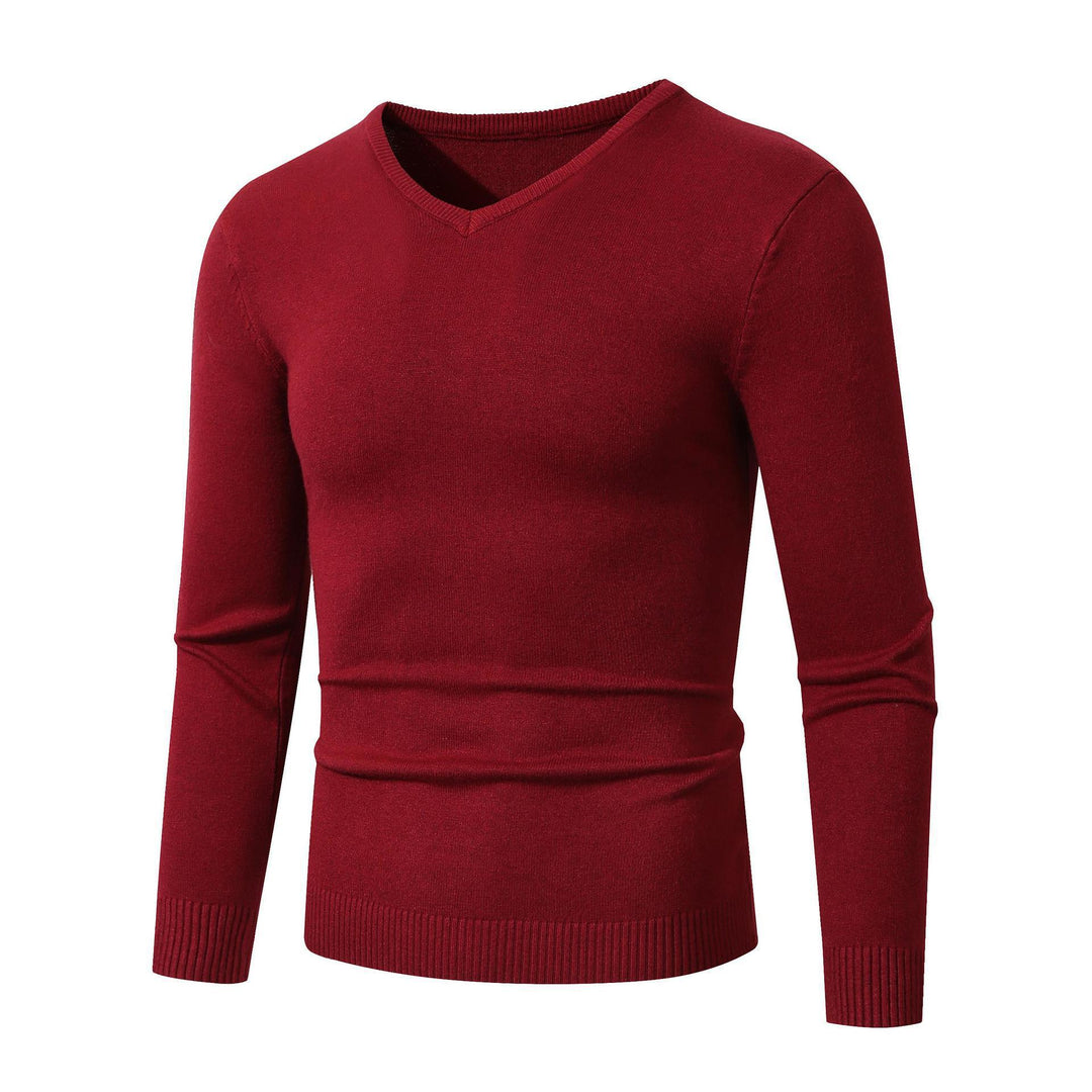 Men's elegant V-neck sweater Lisslune