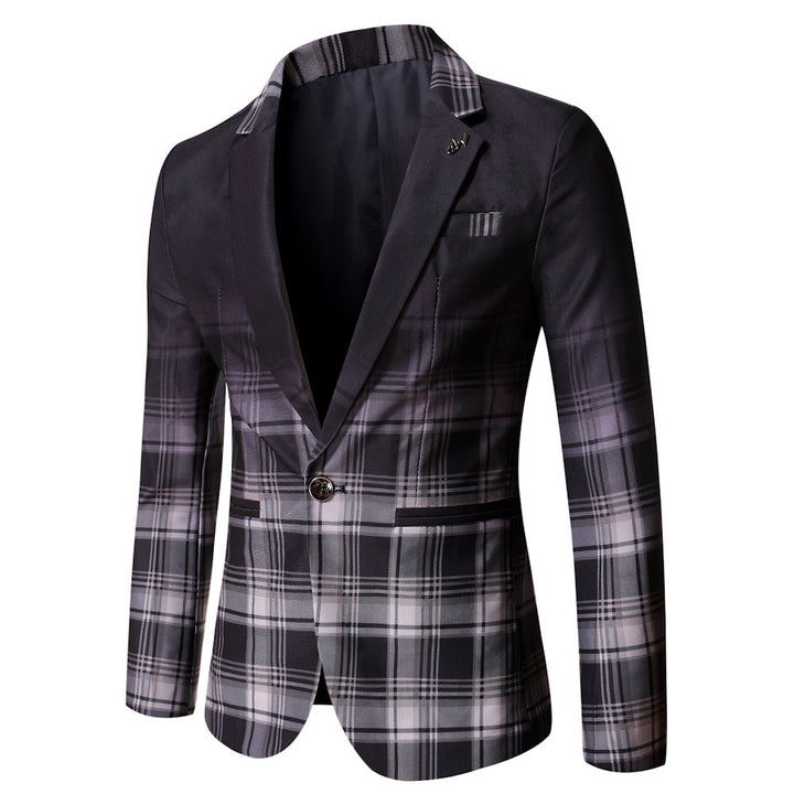 Men's fashionable checkered/blazer Lisslune