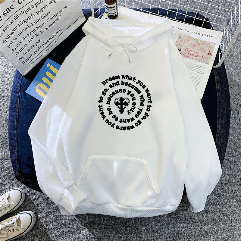 Women's hoodie with inspiring motif Lisslune