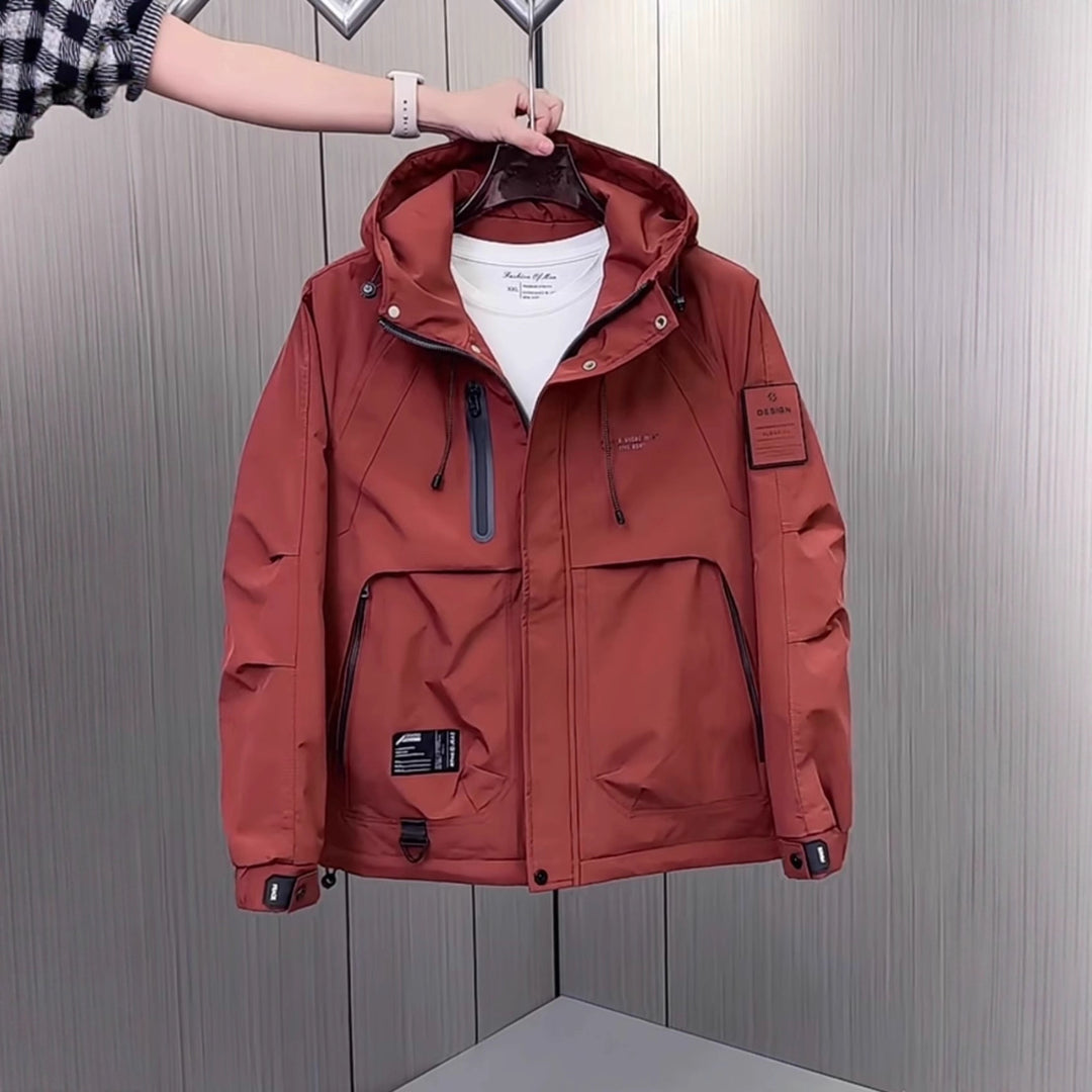 Men's Technical Outdoor Jacket with Multifunctional Storage Pockets Lisslune