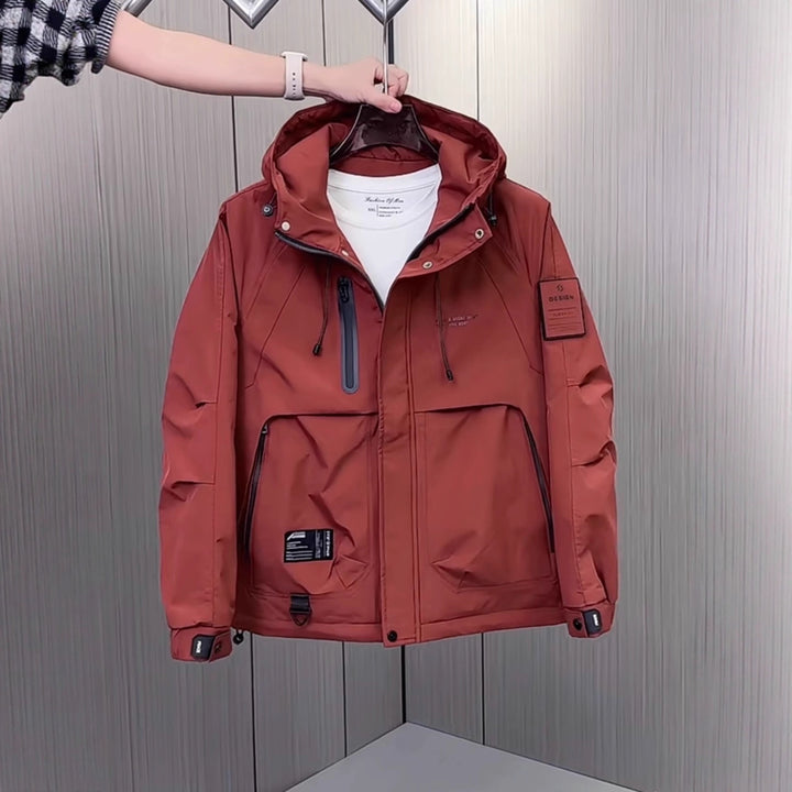 Men's Technical Outdoor Jacket with Multifunctional Storage Pockets Lisslune