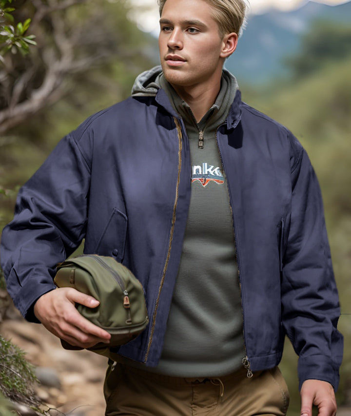 Men's casual outdoor jacket with practical pockets and breathable inner lining Lisslune