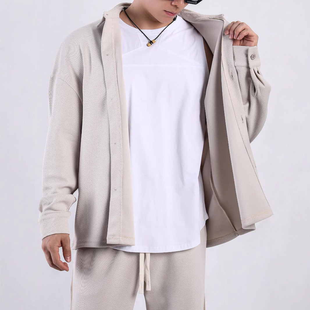 Men's long-sleeve shirt with innovative fabric and stylish cut Lisslune