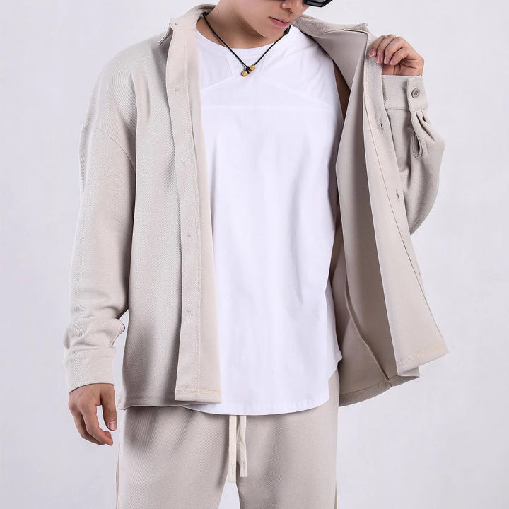 Men's long-sleeve shirt with innovative fabric and stylish cut Lisslune