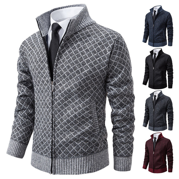 Men's stylish cardigan with high-quality zipper Lisslune