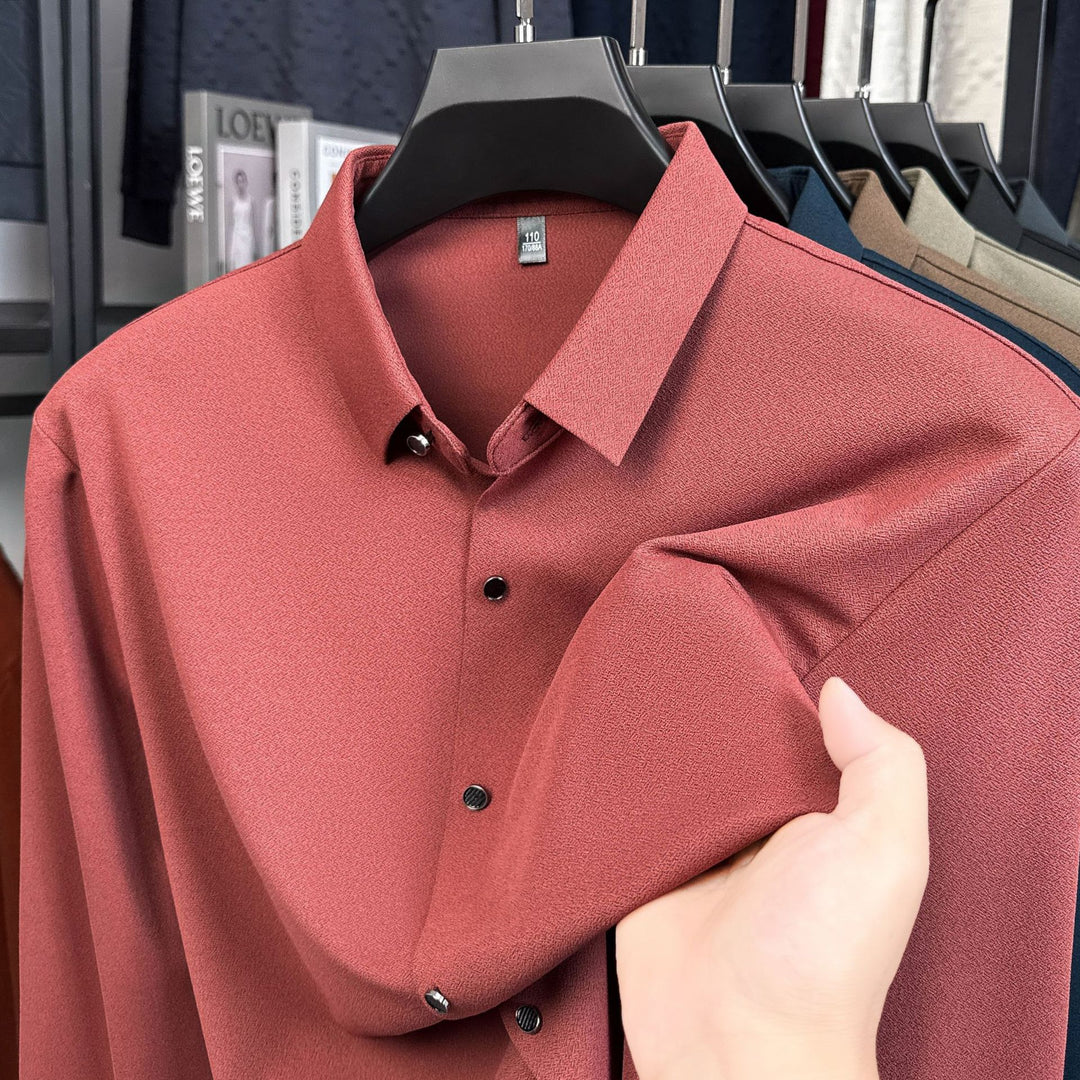 Men's elegant shirt with textured fabric Lisslune