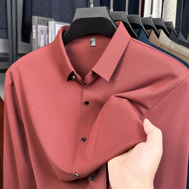 Men's elegant shirt with textured fabric Lisslune