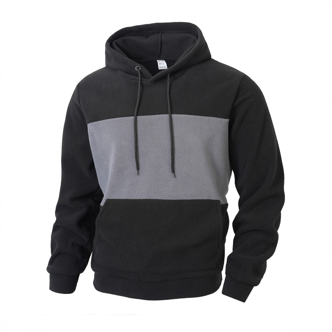 Men's fleece hoodie with innovative design Lisslune