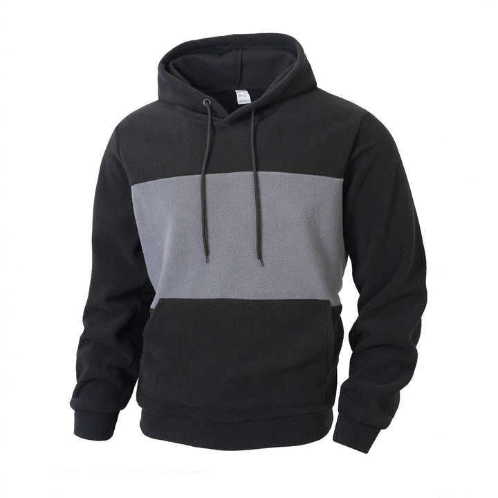 Men's fleece hoodie with innovative design Lisslune