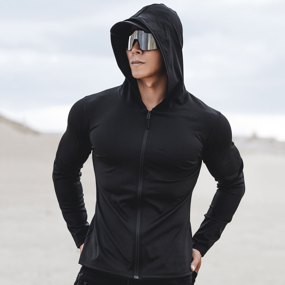 Men's functional jacket with protective hood and sporty design Lisslune