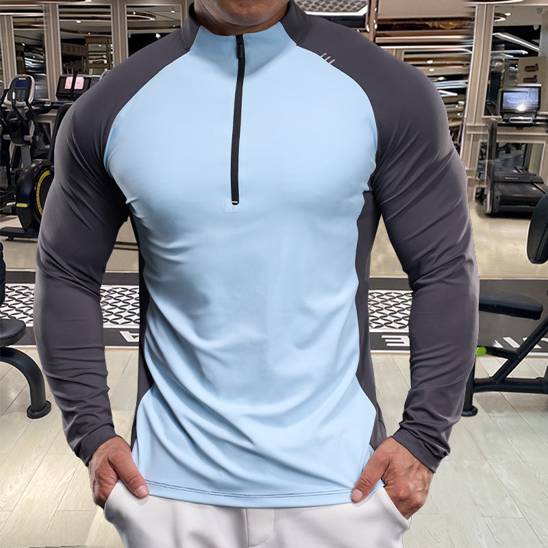 Men's functional shirt with half zip and breathable properties Lisslune