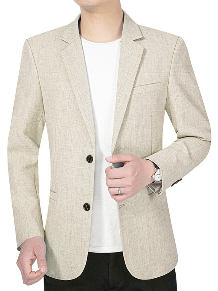 Men's elegant casual blazer with comfortable fit and fine texture Lisslune