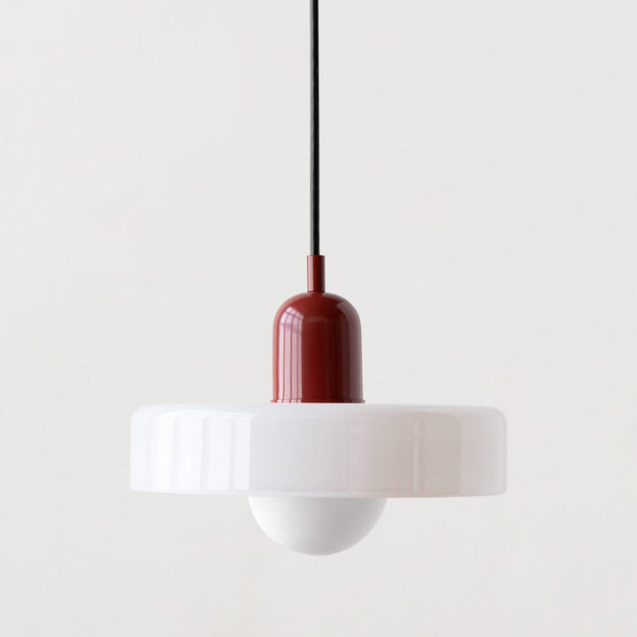 Lisslune | Scandi Bauhaus Pendant Light – Stylish Orange Ceiling Lamp for Contemporary Spaces