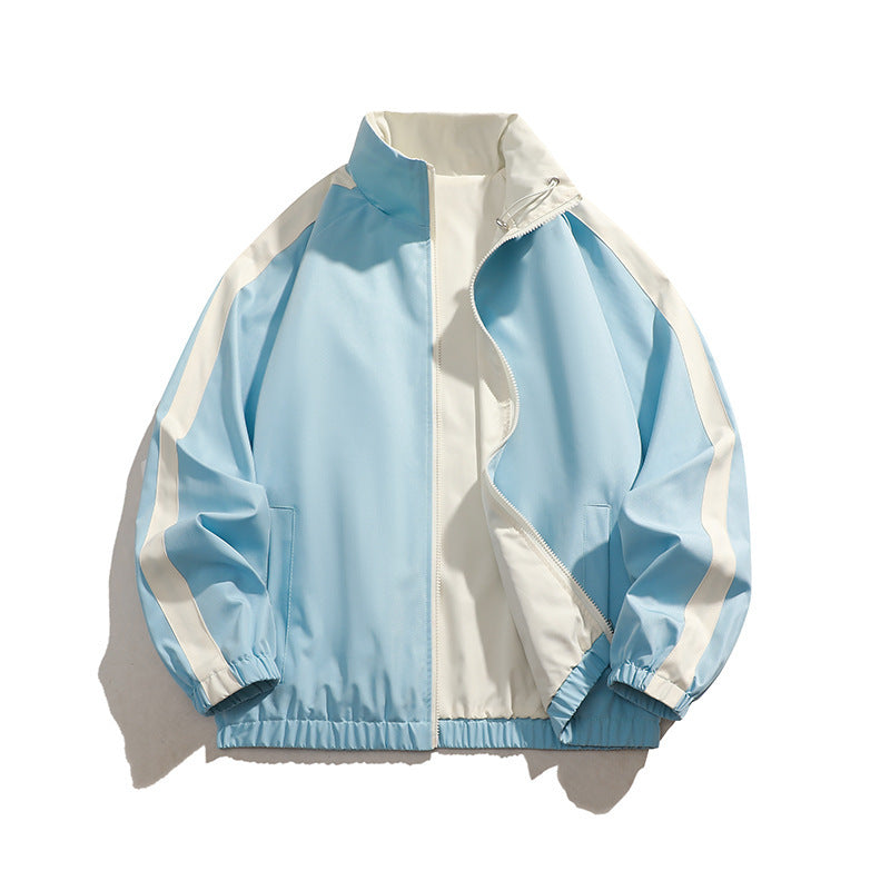 Men's sporty transitional jacket with elastic cuffs and practical zippered pockets Lisslune