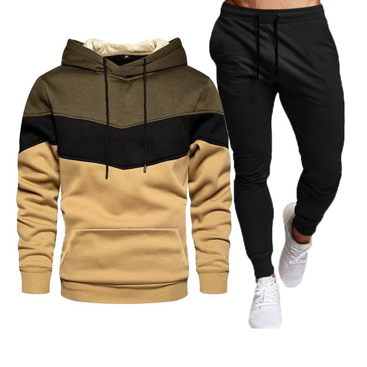 Men's Athletic Sweatshirt and Jogging Pants Set Lisslune