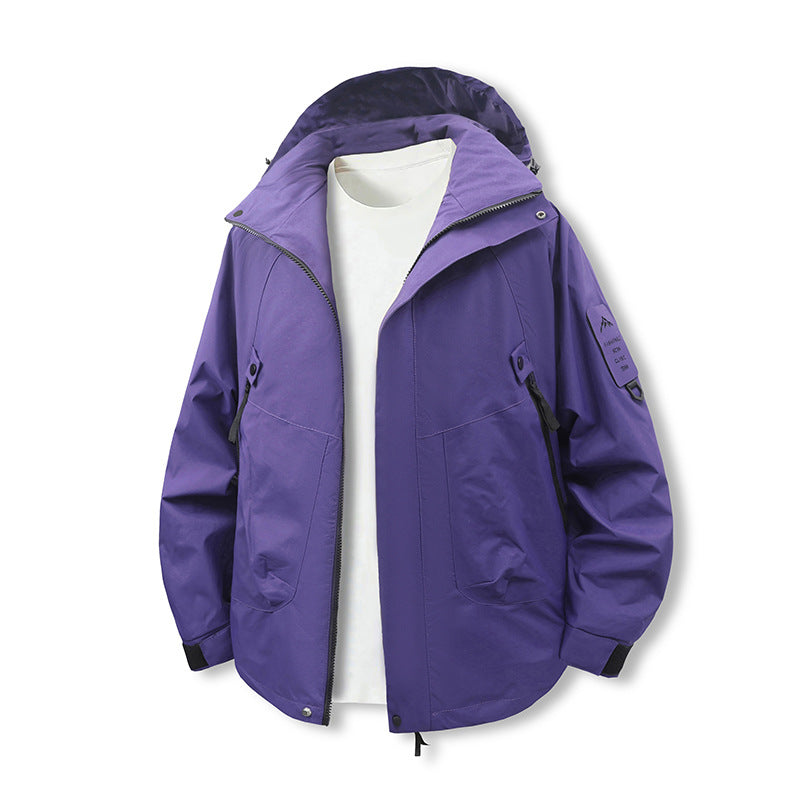 Men's Windproof Functional Jacket with Adjustable Hood Lisslune