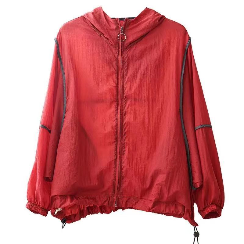 Women's lightweight hoodie jacket with elastic hem and reflective details Lisslune