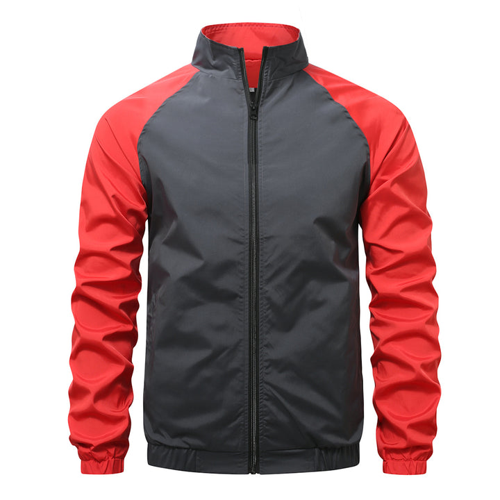 Men's lightweight functional jacket with protective standing collar Lisslune