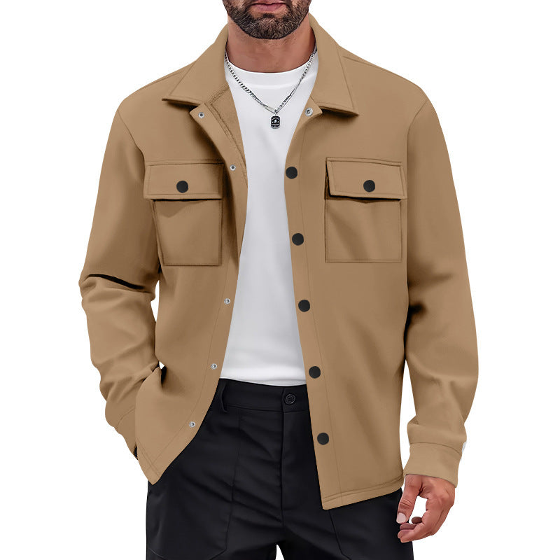 Men's Utility Jacket with Modern Pockets and Comfortable Fit Lisslune
