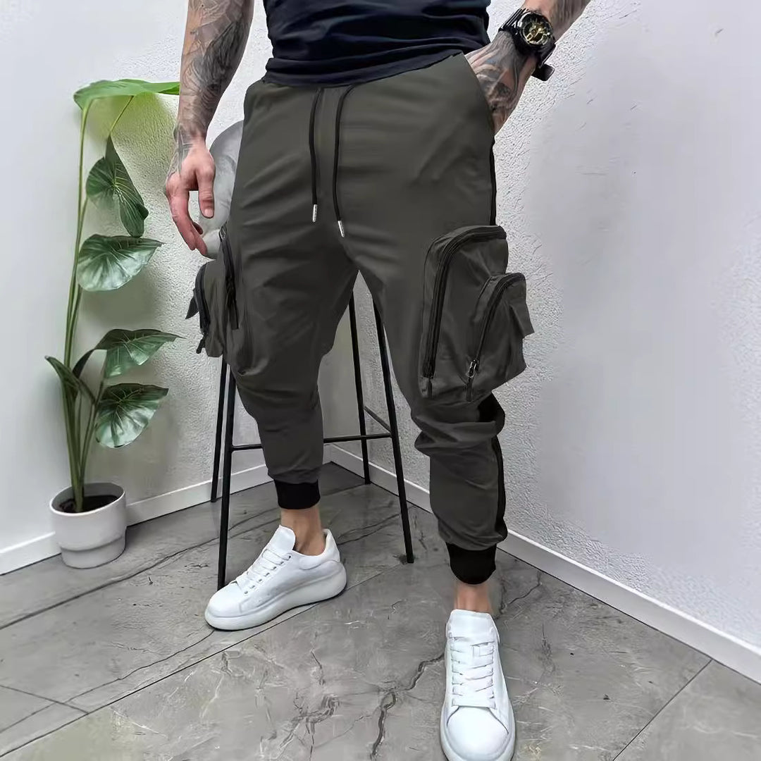 Men's cargo pants with practical zip pockets Lisslune